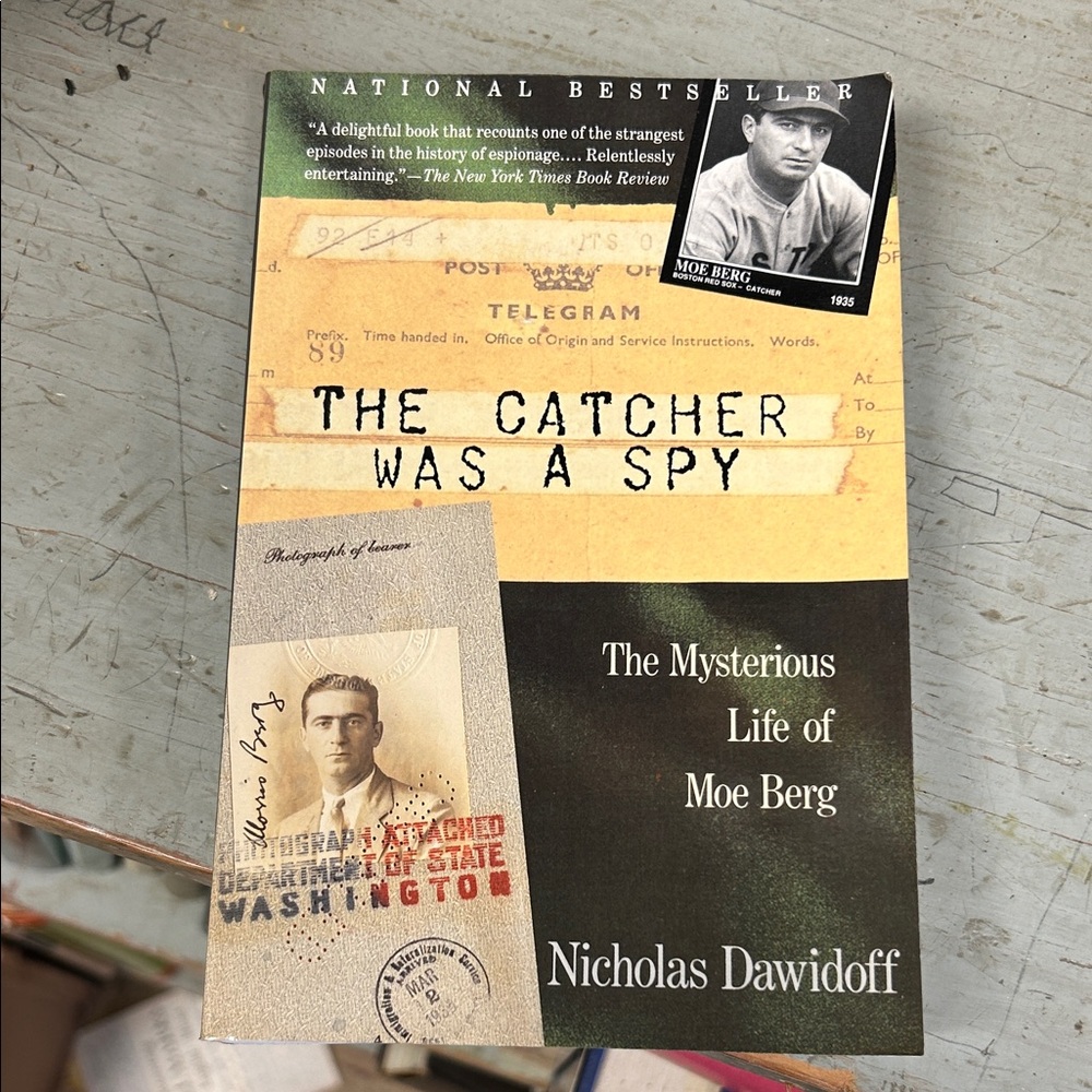 The Catcher Was a Spy by Nicholas Dawidoff - Black and Beige Cover